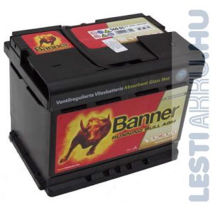 Banner Running Bull Akkumulátor AGM 12V 60Ah 640A Jobb+ (56001)