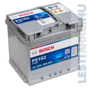 BOSCH Power Autó Akkumulátor 12V 44Ah 360A Jobb+ (0092P01020)