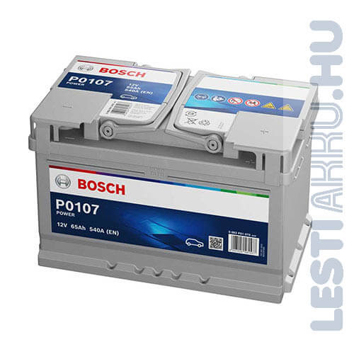 BOSCH Power Autó Akkumulátor 12V 65Ah 540A Jobb+ (0092P01070)