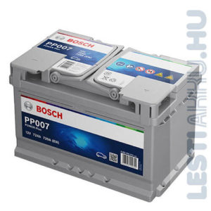 BOSCH Power Autó Akkumulátor 12V 72Ah 680A Jobb+ (0092P00070)