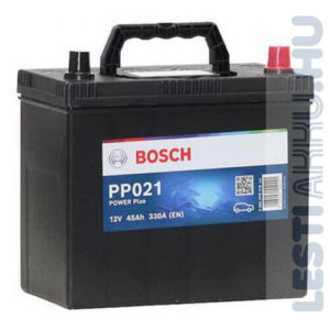 BOSCH Power Plus Autó Akkumulátor 12V 45Ah 330A Japán Vastagsarus Jobb+ (0092PP0210)