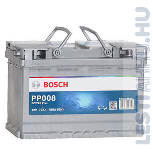 BOSCH Power Plus Autó Akkumulátor 12V 77Ah 780A Jobb+ (0092PP0080)