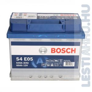 BOSCH Silver S4 EFB Autó Akkumulátor 12V 60Ah 640A Jobb+ (0092S4E051)