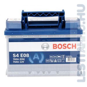 BOSCH Silver S4 EFB Autó Akkumulátor 12V 70Ah 760A Jobb+ (0092S4E081)