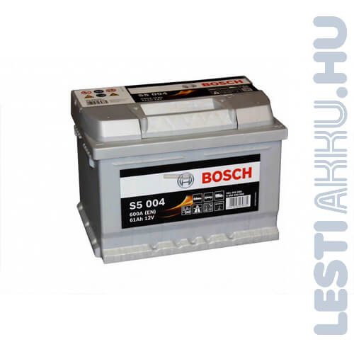 BOSCH Silver S5 Autó Akkumulátor 12V 61Ah 600A Jobb+ (0092S50040)
