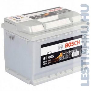 BOSCH Silver S5 Autó Akkumulátor 12V 63Ah 610A Jobb+ (0092S50050)