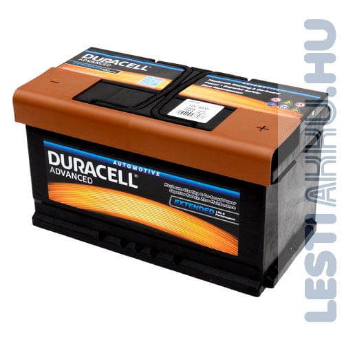 Duracell Advanced Autó Akkumulátor 12V 80Ah 700A Jobb+