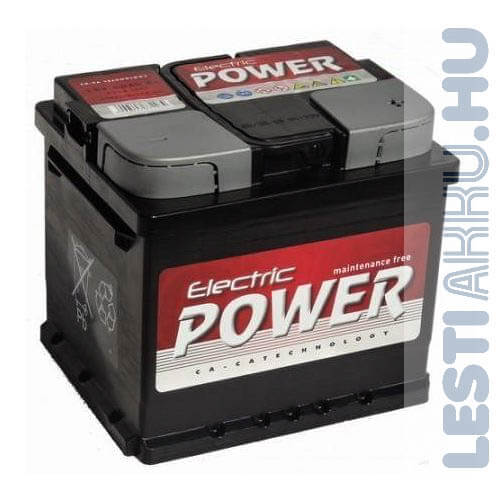 Electric Power Autó Akkumulátor 12V 50Ah 420A Jobb+
