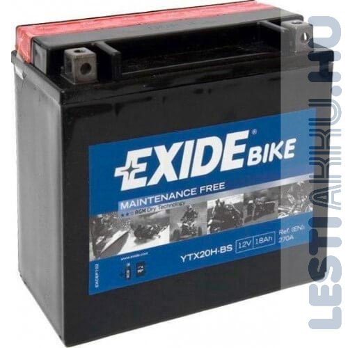 EXIDE Bike AGM Motor Akkumulátor YTX20-BS (ETX20H-BS) 12V 18Ah 270A Bal+