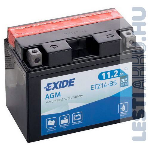 EXIDE Bike AGM Motor Akkumulátor YTZ14-BS 12V 11