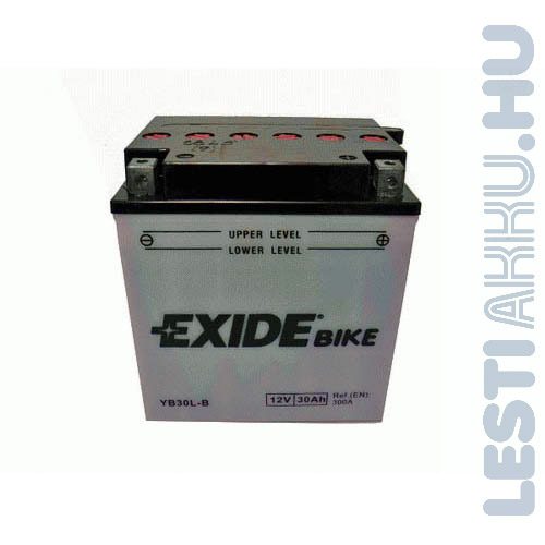 EXIDE Bike Motor Akkumulátor YB30L-B 12V 30Ah 300A Jobb+