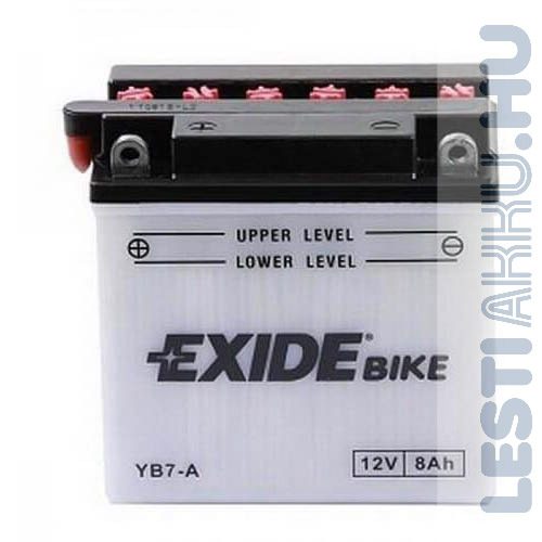 EXIDE Bike Motor Akkumulátor YB7-A 12V 8Ah 85A Bal+