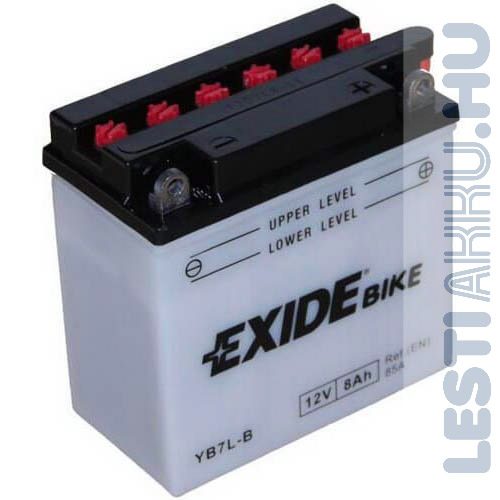 EXIDE Bike Motor Akkumulátor YB7L-B2 12V 8Ah 85A Jobb+