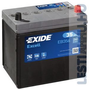 EXIDE Excell Autó Akkumulátor 12V 35Ah 240A Japán Jobb+ (EB356)