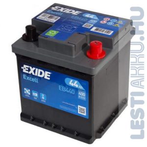 EXIDE Excell Autó Akkumulátor 12V 44Ah 400A Punto Jobb+ (EB440)