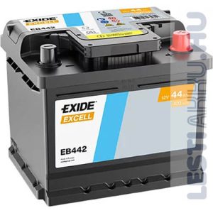 Exide Excell Auto Akkumulator 12v 44ah 420a Jobb Eb442