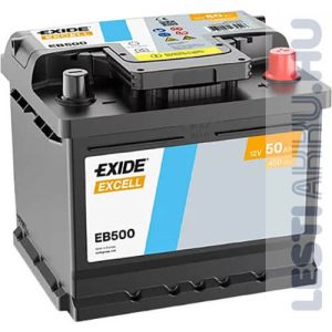 Exide Excell Auto Akkumulator 12v 50ah 450a Jobb Eb500