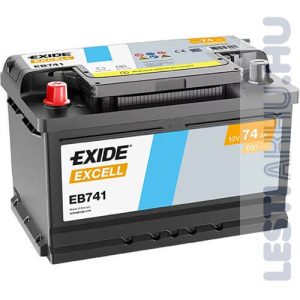 Exide Excell Auto Akkumulator 12v 74ah 680a Bal Eb741