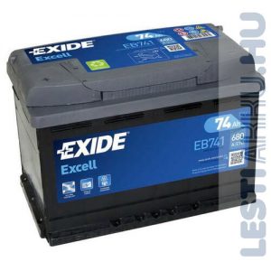 EXIDE Excell Autó Akkumulátor 12V 74Ah 680A Bal+ (EB741)