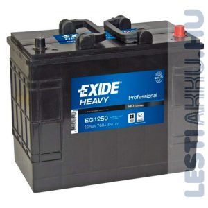 EXIDE Heavy Professional Teherautó Akkumulátor 12V 125Ah 760A JCB Jobb+ (EG1250)