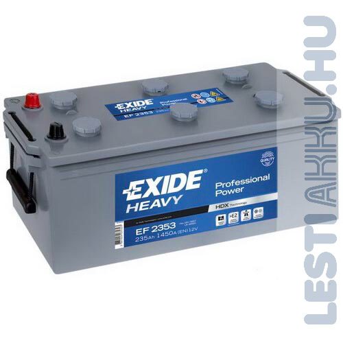 EXIDE Heavy Professional Teherautó Akkumulátor 12V 235Ah 1300A Bal+ (EF2353)