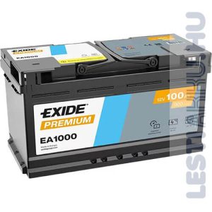 Exide Premium Auto Akkumulator 12v 100ah 900a Jobb Ea1000