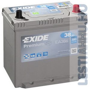 EXIDE Premium Autó Akkumulátor 12V 38Ah 300A Japán Jobb+ (EA386)