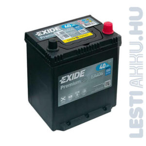 EXIDE Premium Autó Akkumulátor 12V 40Ah 350A Japán Jobb+ (EA406)