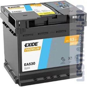 Exide Premium Auto Akkumulator 12v 53ah 540a Jobb Ea530