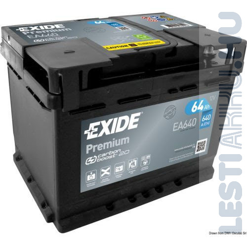 Exide Premium Autó Akkumulátor 12v 64ah 640a Jobb Ea640