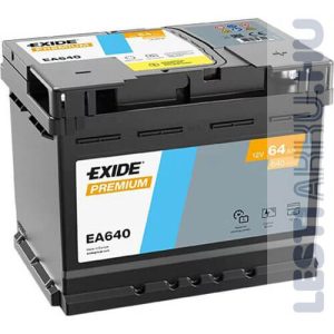 Exide Premium Auto Akkumulator 12v 64ah 640a Jobb Ea640