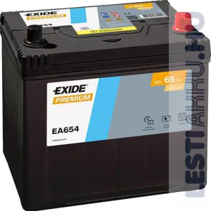 Exide Premium Auto Akkumulator 12v 65ah 580a Japan Jobb Ea654