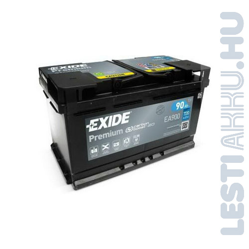EXIDE Premium Autó Akkumulátor 12V 90Ah 720A Jobb+ (EA900)
