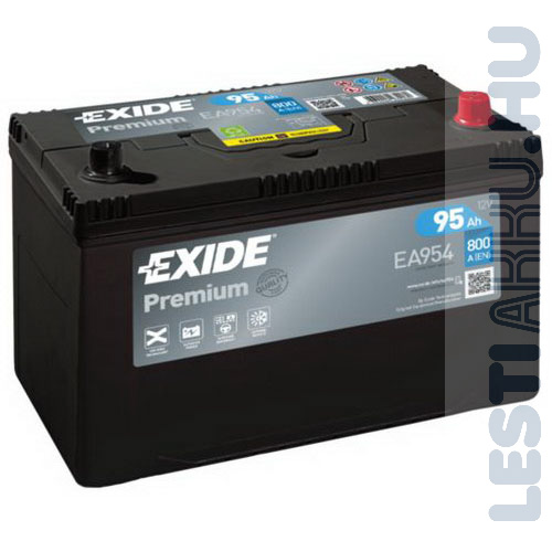 EXIDE Premium Autó Akkumulátor 12V 95Ah 800A Japán Jobb+ (EA954)