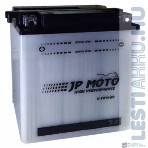 JP MOTO Motor Akkumulátor YB14-A2 12V 14Ah 160A Bal+