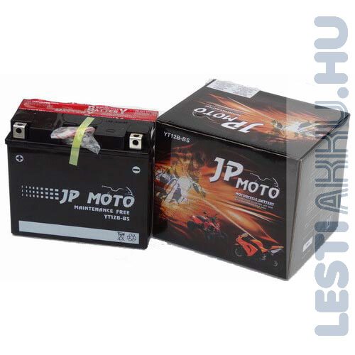 JP MOTO Motor Akkumulátor YT12A-BS 12V 10Ah 120A Bal+