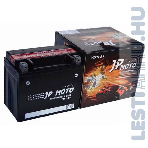 JP MOTO Motor Akkumulátor YTX12-BS 12V 10Ah 160A Bal+