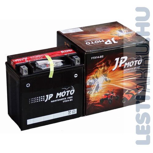 JP MOTO Motor Akkumulátor YTX14-BS 12V 12Ah 180A Bal+
