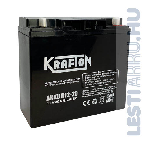 Krafton 12V 20Ah Szünetmentes akkumulátor