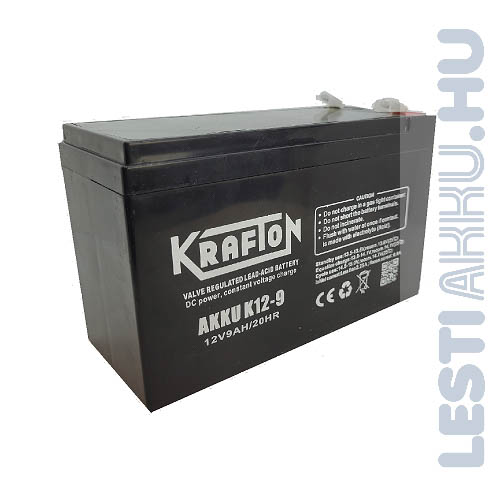 Krafton 12V 9Ah Szünetmentes akkumulátor