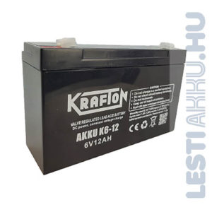 Krafton 6V 12Ah Szünetmentes akkumulátor