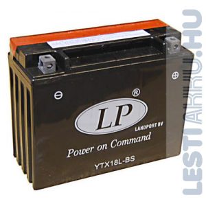 Landport Motor Akkumulátor YTX18L-BS 12V 18Ah 300A Jobb+