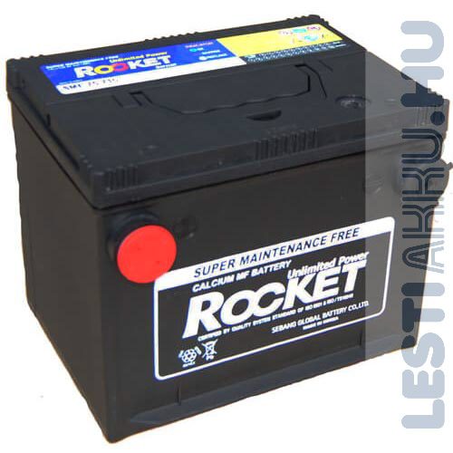ROCKET Autó Akkumulátor 12V 66Ah 710A Oldalcsavaros Bal+ (SMF75-710)