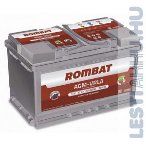 ROMBAT AGM-VRLA Autó Akkumulátor 12V 92Ah 900A Jobb+