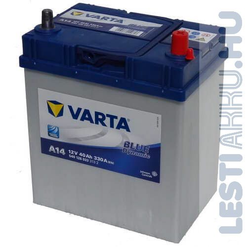 VARTA A14 Blue Dynamic Autó Akkumulátor 12V 40Ah 330A Japán Jobb+ (540126033)