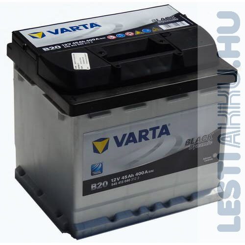 VARTA B20 Black Dynamic Autó Akkumulátor 12V 45Ah 400A Bal+ (545413040)