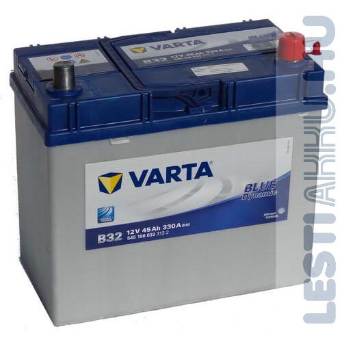VARTA B32 Blue Dynamic Autó Akkumulátor 12V 45Ah 330A Japán Jobb+ (545156033)