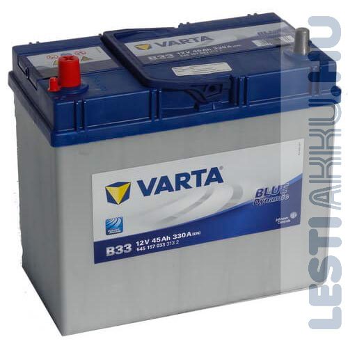 VARTA B33 Blue Dynamic Autó Akkumulátor 12V 45Ah 330A Japán Bal+ (545157033)
