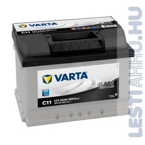 VARTA C11 Black Dynamic Autó Akkumulátor 12V 53Ah 500A Jobb+ (553401050)
