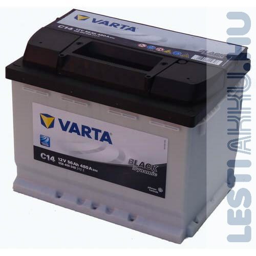 VARTA C14 Black Dynamic Autó Akkumulátor 12V 56Ah 480A Jobb+ (556400048)
